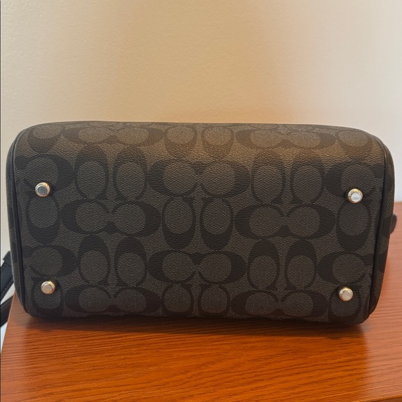 Coach Rowan Satchel Bag New Graphite - Picture 10 of 12